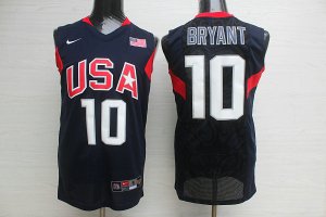 Nike Team USA 2008 Olympics Kobe Bryant 10 Basketball Jersey Blue